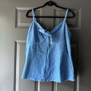 Old Navy Blue Jean Tank Top Camisole NWT Size Large